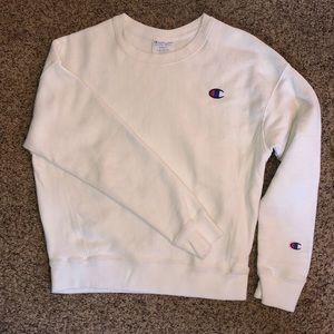 white champion crew neck